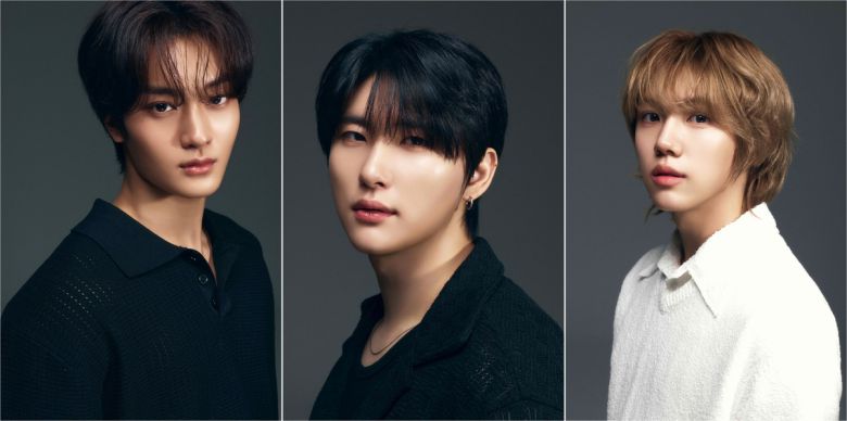 그룹 크래비티가 23일 두 번째 정규앨범 '데어 투 크래이브(Dare to Crave)'를 발표했다. 컴백에 앞서 인터뷰로 만난 태영, 우빈, 성민(왼쪽부터). 스타쉽엔터테인먼트 제공.