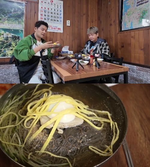 방송인 전현무와 곽튜브가 ‘부석냉면’과 ‘새우젓 토굴’에 도전한다.  사진 = MBN, 채널S ‘전현무계획2’