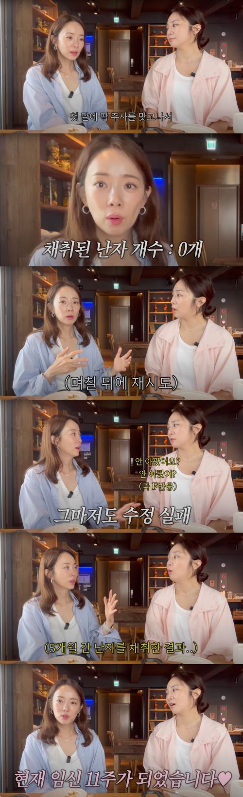 아나운서 출신 방송인 박은영이 둘째 임신 사실과 시험관 시술 과정을 솔직하게 밝혀 화제다.  사진 = 유튜브 채널 ‘아나모르나 박은영’