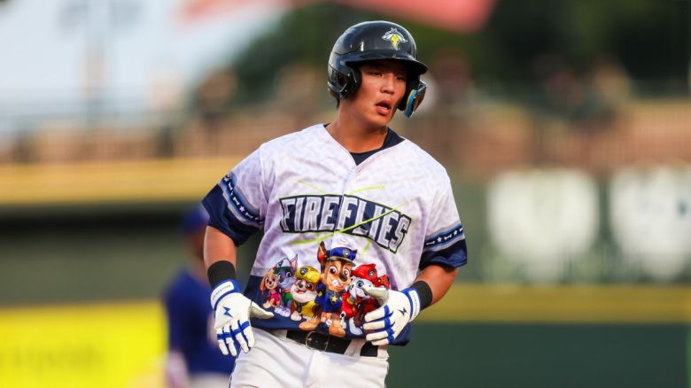 포수 엄형찬(컬럼비아 파이어플라이스)의 모습. 사진=미국 마이너리그(MiLB) 홈페이지 캡처