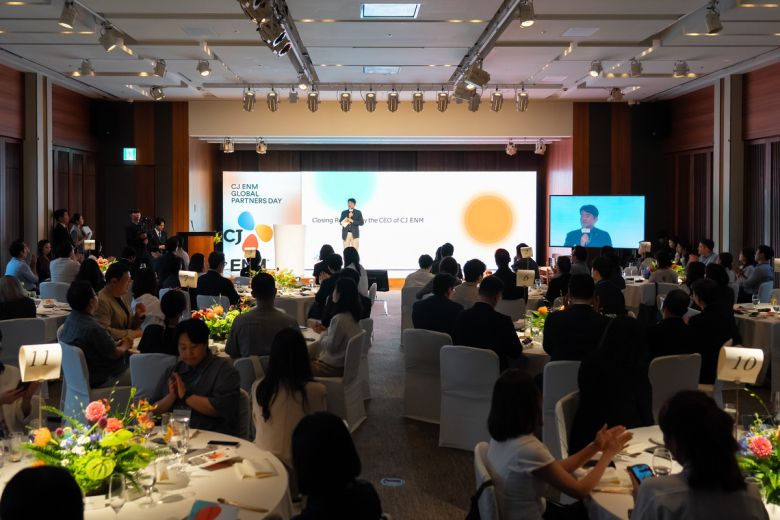 'CJ ENM 글로벌 파트너스 데이'에 참석한 윤상현 CJ ENM 대표이사. 사진=CJ ENM