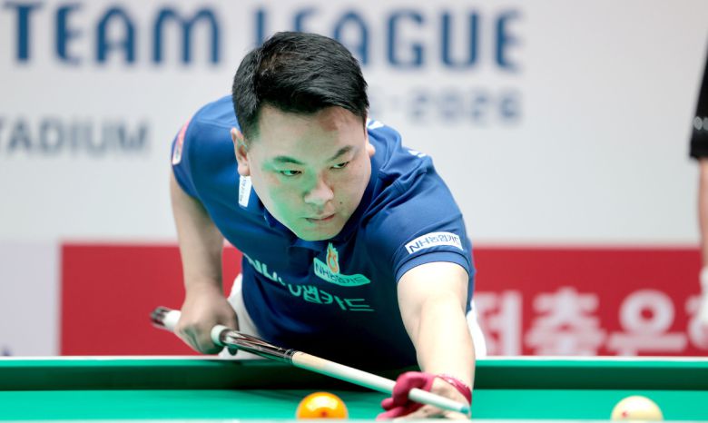 NH농협은행 조재호가 경기를 펼치고 있다. 사진=PBA 제공