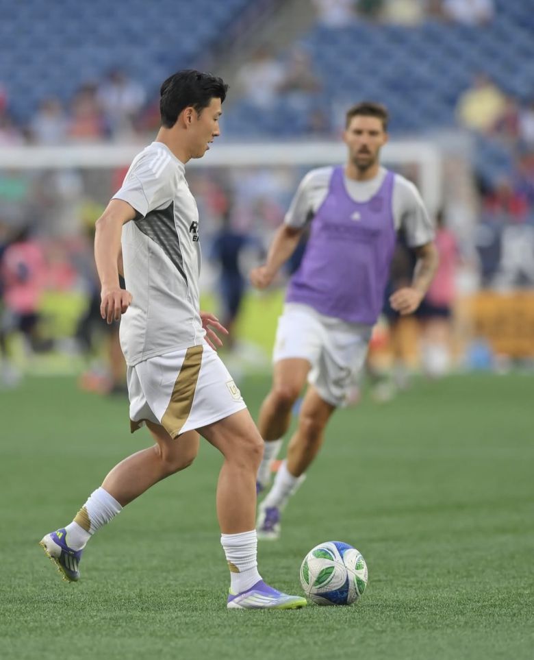 손흥민이 17일 뉴잉글랜드와의 선발 데뷔전에서 첫 공격포인트를 기록하며 LAFC의 2-0 승리를 이끌었다. 사진=LAFC SNS