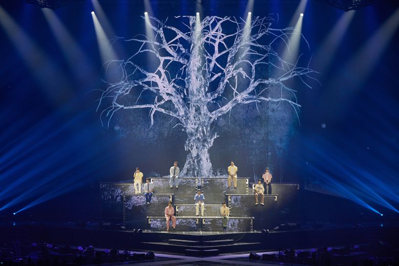 그룹 슈퍼주니어가 24일 서울 송파구 KSPO DOME에서 월드투어 '슈퍼쇼10' 서울의 마지막날 공연을 열었다. SM엔터테인먼트 제공