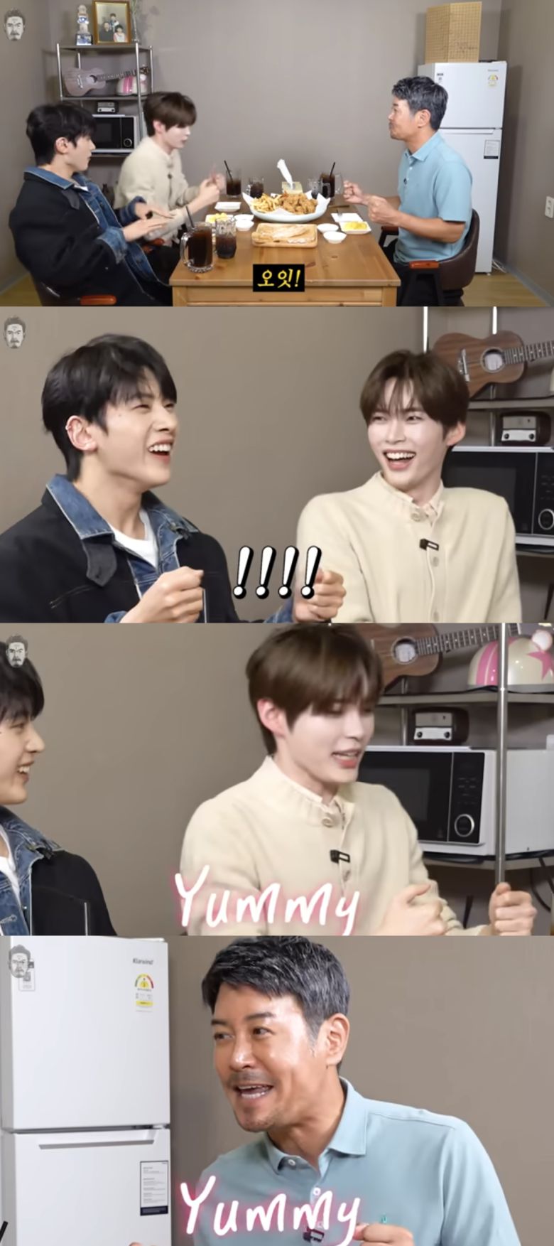 6일 공개된 유튜브 채널 '꼰대희'에 출연한 제로베이스원 성한빈과 석매튜. 영상 캡처