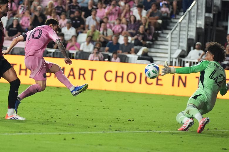 12일 애틀랜타전에 출전한 마이애미 리오넬 메시. 사진=AP/뉴시스