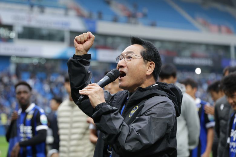 유정복 인천 구단주. 사진=한국프로축구연맹 제공
