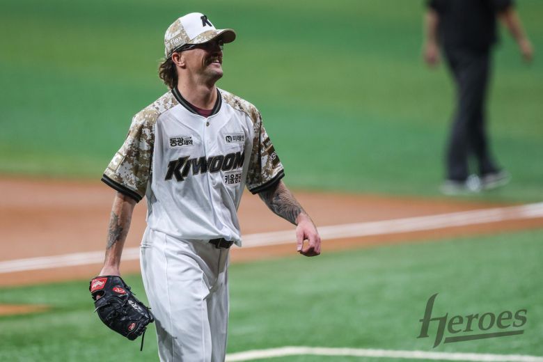 호주 국적의 좌완 투수 라클란 웰스. 사진=키움 히어로즈 제공