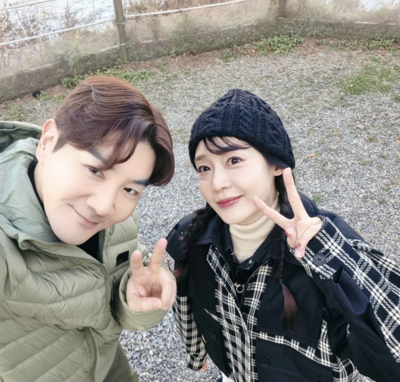 배우 한상진, 성유리.   사진 = 한상진 SNS 계정