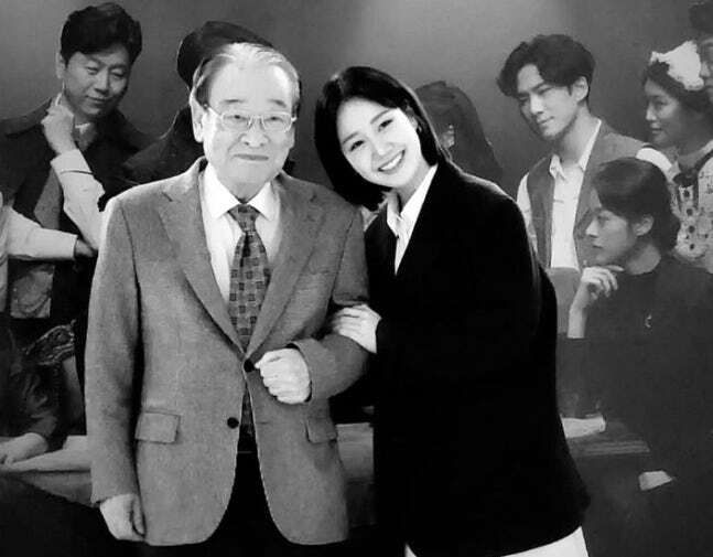 고 이순재(왼쪽), 배우 진지희. 진지희 인스타그램 캡처