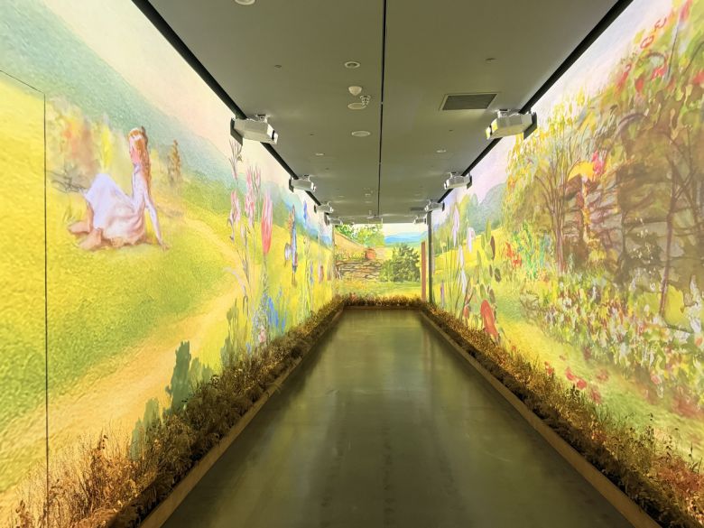 타샤의 일러스트로 꾸민 미디어아트. 신정원 기자