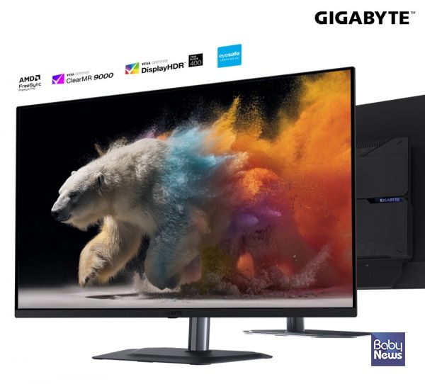 기가바이트 4K QD OLED 165Hz 게이밍 모니터. ⓒ블루죤