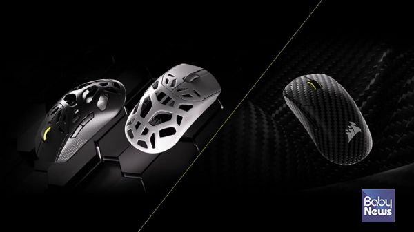 커세어 세이버 v2 프로 CF 및 세이버 v2 프로  MG 무선 게이밍 마우스. ⓒ커세어