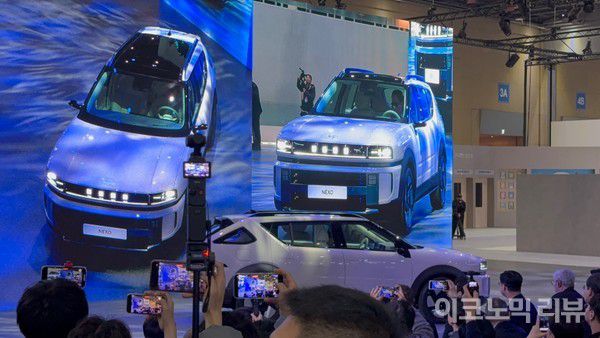 3일 경기도 일산시 킨텍스에서 열린 \'2025 서울모빌리티쇼\'에서 신형 넥쏘가 발표됐다. 사진=양정민 이코노믹리뷰 기자