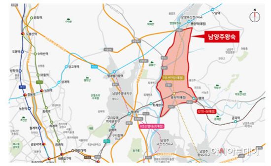 남양주 왕숙 위치도. /제공=국토부