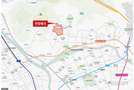 안양 매곡 위치도. /제공=국토부