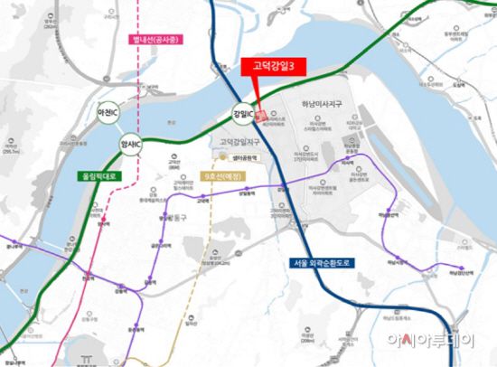 고덕강일3단지 위치도. /제공=국토부