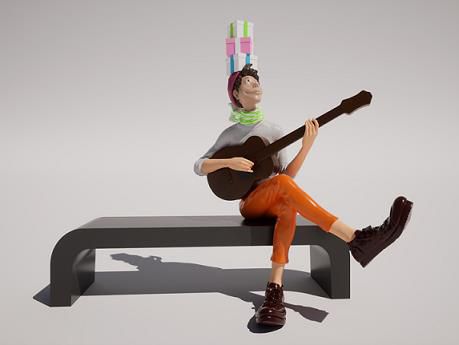 서울 중구에 벤치에 앉아서 예술 작품을 감상할 수 있는 ‘아트벤치’ 예시. / 사진=중구