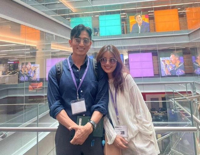 연기자 차인표(왼쪽)의 장편소설 '언젠가 우리가 같은 별을 바라본다면'이 영국 옥스퍼드대학의 필수 도서로 지정됐다고 차인표의 아내이자 역시 연기자인 신애라가 지난달 30일 전했다./캡처=신애라 SNS