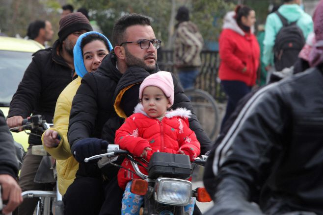 7일(현지시간) 시리아 반군이 점령한 하마주 살라미야 시내 모습./AFP·연합뉴스
