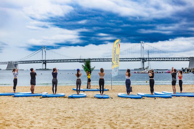 SUP요가. / 한국관광공사 제공
