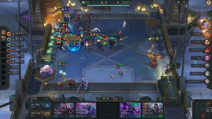 상대 1열을 넘어 2열로 진입 후. /인게임 캡처