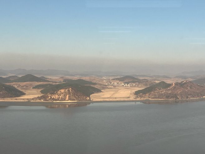 애기봉에서 바라본 북한. /해병대