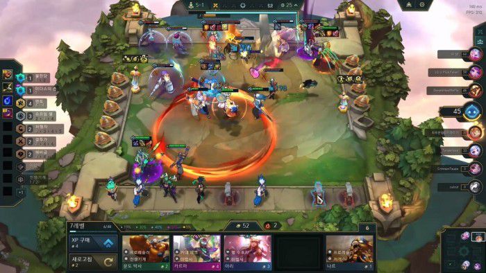 다리우스에 후방으로 진입하는 파워업을 넣어준 덕에 시작부터 상대 딜러의 뚝배기를 저격한다. /인게임 캡처