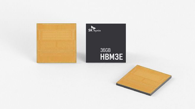 SK하이닉스가 주력으로 생산하는 HBM3E 제품. /SK하이닉스