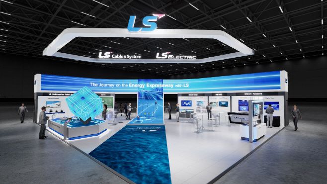 LS일렉트릭과 LS전선의 2025 기후산업국제박람회 부스 조감도. /LS일렉트릭