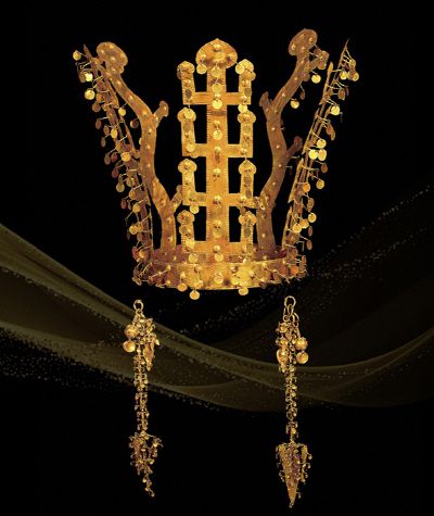 국보 제87호 '금관총금관'./국립박물관문화재단