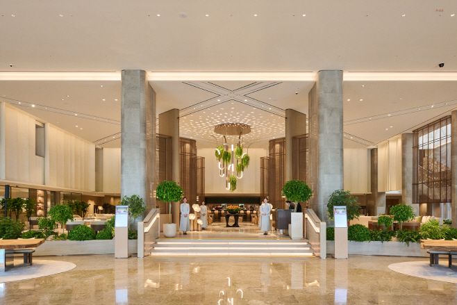 웨스틴 서울 파르나스호텔의 입구인 더로그./파르나스호텔