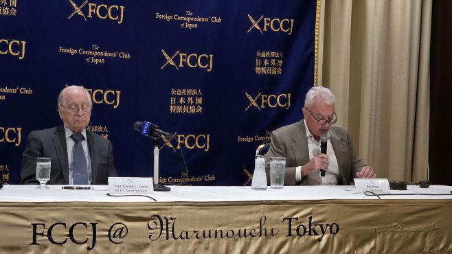 커티스 교수는 기자회견 내내 한일관계의 중요성을 반복했다. 그는 한국 정부뿐 아니라 일본 내 지도자들에게도 장기적 관점의 외교 전략 필요성을 강조했다./최영재 도쿄 특파원