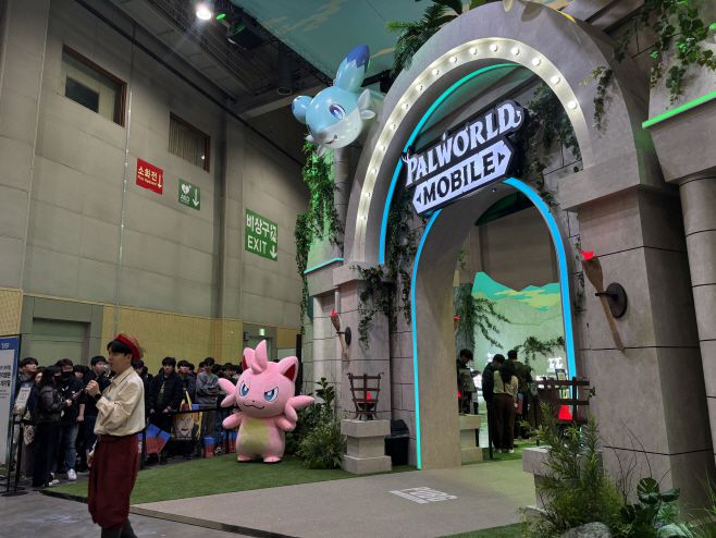 크래프톤 부스 전경./제공=김윤희 기자