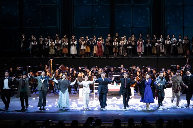 라벨라오페라단의 '라 보엠' 커튼콜 장면. /라벨라오페라단