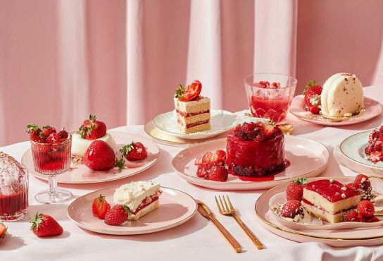 카페 스와로브스키 딸기 뷔페. / 파라다이스 제공