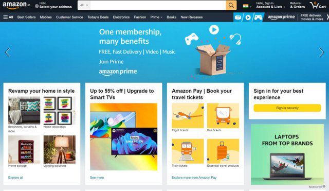 아마존 홈페이지