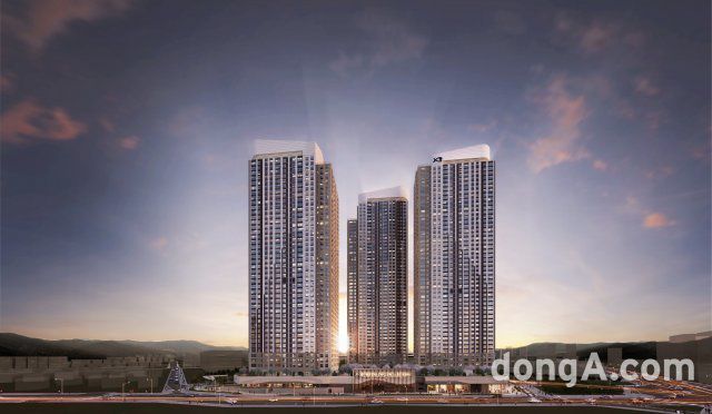 GS건설 복대자이 더 스카이 투시도