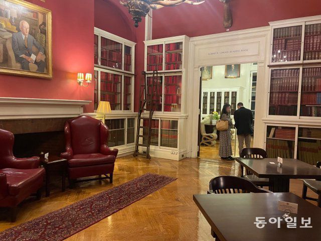 하버드 클럽  회원 전용 공간. 뉴욕=김현수 특파원 kimhs@donga.com