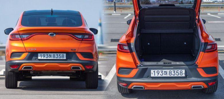 쿠페 스타일 특성상 후면부 트렁크가 낮게 돼있고, 대신 도어가 높게 열린다는 특징이 있다. 출처=IT동아