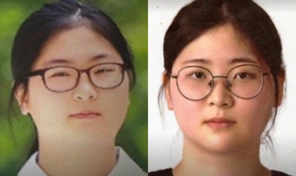 정유정 졸업사진(왼쪽)·경찰이 공개한 증명사진. MBN