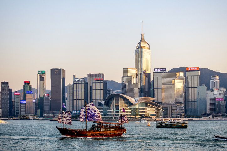 영국령이었던 홍콩은 1997년 중국에 반환됐다. 중국은 이후 50년 동안 현상유지를 하는 ‘일국양제’를 약속했지만 국가보안법으로 인해 무력화되고 있다. 게티이미지