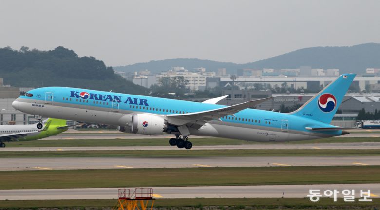 대한항공 B787-9 항공기. 동아일보DB