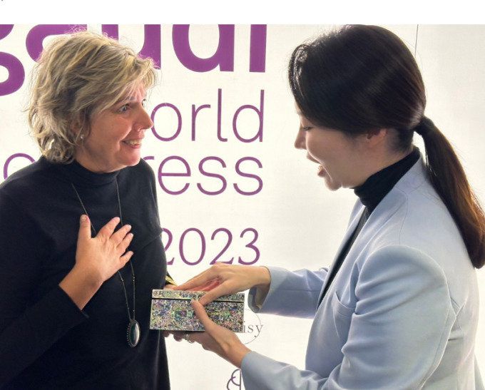 2023년 11월 함슬 대표가 주최한 스페인 카탈루냐 문화 행사 현장. 디드라이브 제공