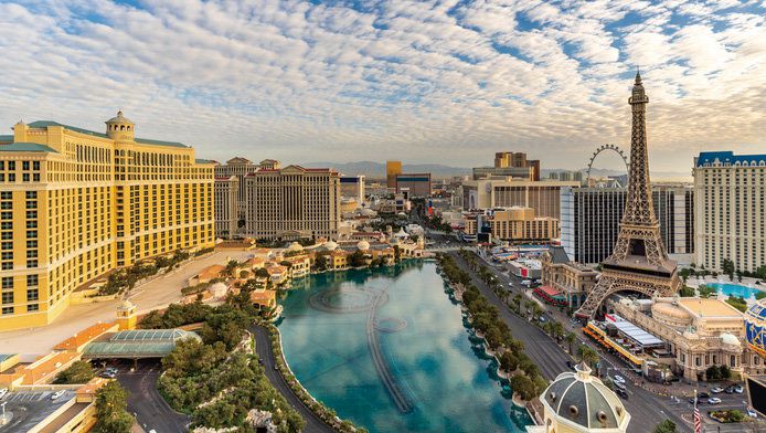 미국 라스베이거스 도심. 큐브밸리 제공