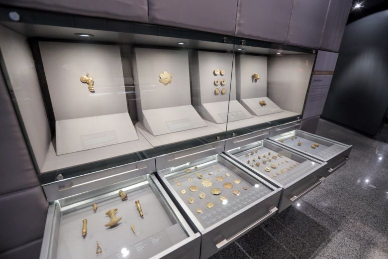 아얄라 박물관의 금 전시. 메리어트 제공
