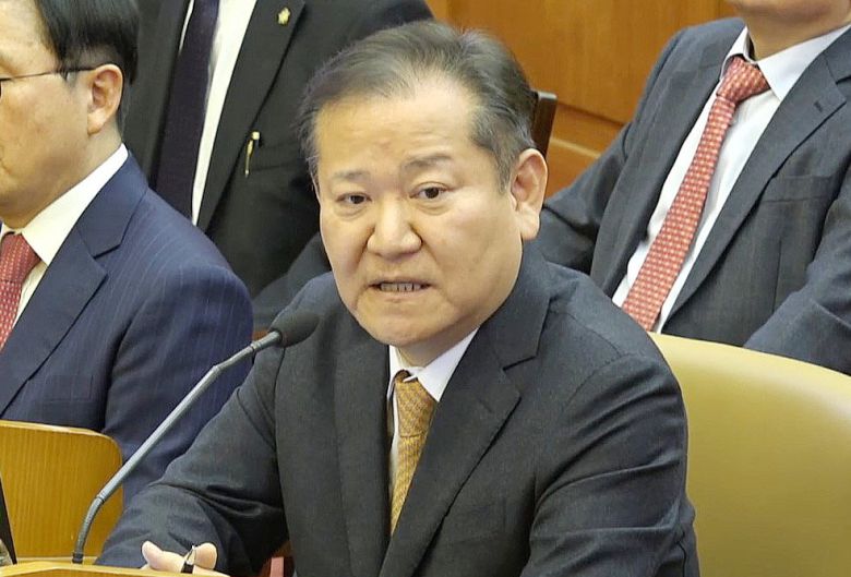 이상민 전 행정안전부 장관이 11일 오전 서울 종로구 헌법재판소에서 열린 윤석열 대통령 탄핵 심판 7차 변론기일에 증인으로 출석해 질문에 답변하고 있다. (헌법재판소 제공) 2025.2.11 뉴스1