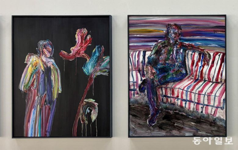 정의철 개인전 ‘낯설게 하기’에 전시된 작품들. 김민 기자 kimmin@donga.com