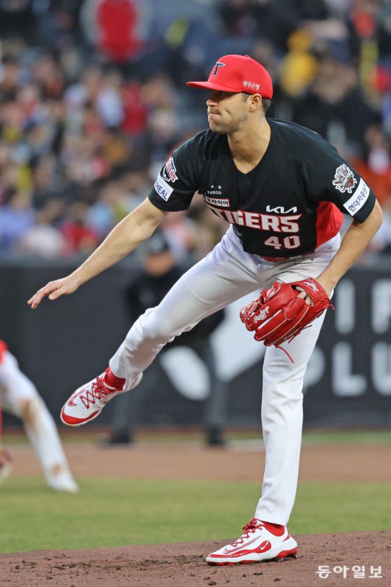 6이닝 무실점을 기록한 KIA 선발 네일. KIA 제공