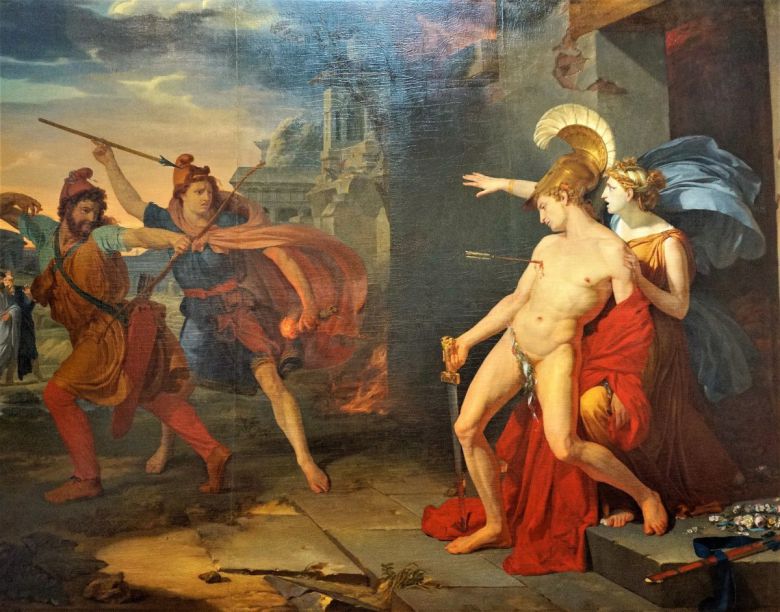 필리프 셰리의 ‘알키비아데스의 죽음’(1791년). 사진 출처 위키피디아